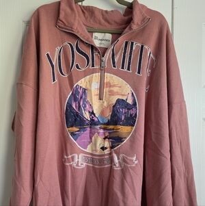 Yosemite National Park Men's Sweater - Pink